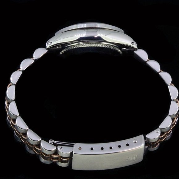 Rolex Lady Datejust Stainless Gold Diamond Dial Bezel Sapphire Watch